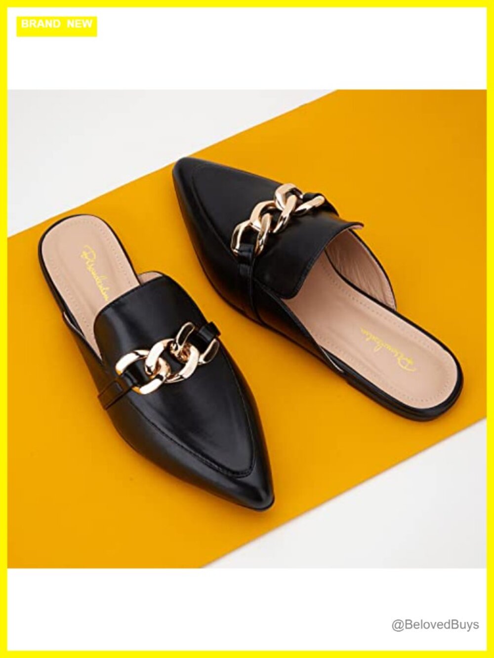 Suede & PU Mules for Women Pointed Toe Slip On Flats Loafers Comfort - Picture 2 of 6